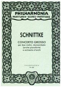 Concerto grosso Nr.1, für 2 Violinen, Cembalo, Klavier und Streicher, Partitur - Concerto Grosso