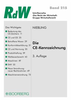 Die CE Kennzeichnung (eBook, PDF) - Niebling, Jürgen