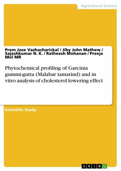 Phytochemical profiling of Garcinia gummi-gutta (Malabar tamarind) and in vitro analysis of cholesterol lowering effect (eBook, PDF) - Vazhacharickal, Prem Jose; Mathew, Jiby John; N. K., Sajeshkumar; Mohanan, Ratheesh; Mol MR, Preeja