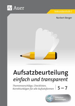 Aufsatzbeurteilung einfach und transparent 5-7 - Berger, Norbert