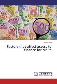 Factors that affect access to finance for MSE's