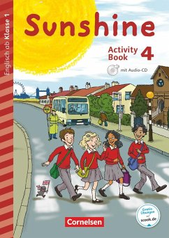 Sunshine - Early Start Edition 4. Schuljahr - Neubearbeitung und Nordrhein-Westfalen - Activity Book mit Audio-CD, Minibildkarten und Faltbox - Schröder, Caroline;Beattie, Tanja;Kerler, Nadine