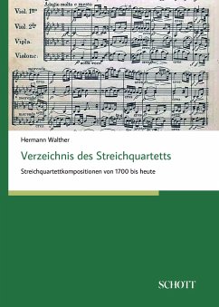 Verzeichnis des Streichquartetts - Walther, Hermann
