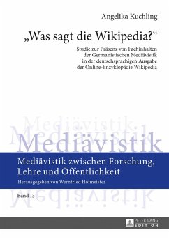 «Was sagt die Wikipedia?» - Kuchling, MA, Angelika