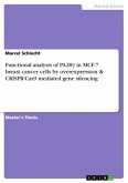 Functional analysis of PA28¿ in MCF-7 breast cancer cells by overexpression & CRISPR-Cas9 mediated gene silencing