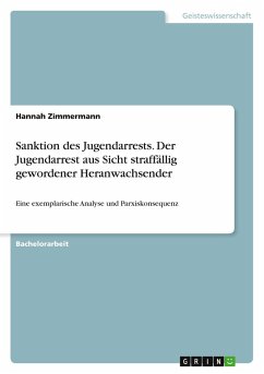 Sanktion des Jugendarrests. Der Jugendarrest aus Sicht straffällig gewordener Heranwachsender - Zimmermann, Hannah