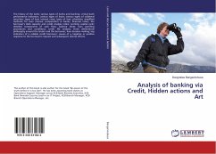 Analysis of banking via Credit, Hidden actions and Art - Banganirubusa, Déogratias