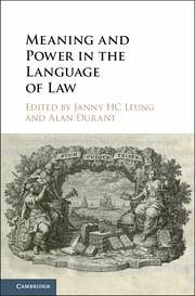 Meaning and Power in the Language of Law