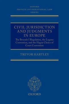 Civil Jurisdiction and Judgments in Europe - Hartley, Trevor