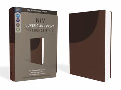 NIV, Super Giant Print Reference Bible, Imitation Leather, Brown, Red Letter Edition - Zondervan