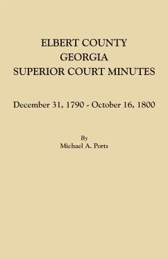 Elbert County, Georgia, Superior Court Minutes