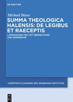 Summa theologica Halensis: De legibus et praeceptis - Alexander von Hales