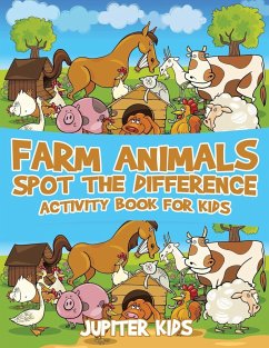 Farm Animals Spot the Difference Activity Book for Kids - Jupiter Kids