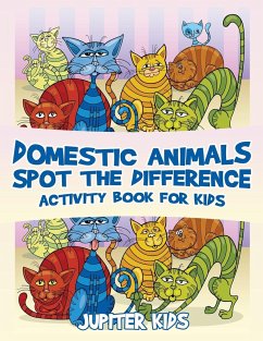 Domestic Animals Spot the Difference Activity Book for Kids - Jupiter Kids