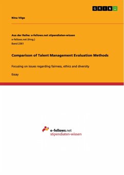 Comparison of Talent Management Evaluation Methods (eBook, PDF)