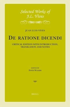 J.L. Vives: de Ratione Dicendi - Vives, Juan Luis