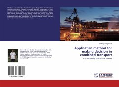 Application method for making decision in combined transport - Marjanovic, Strahinja