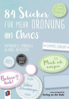 84 Sticker für mehr Ordnung im Chaos „Live-love-teach“