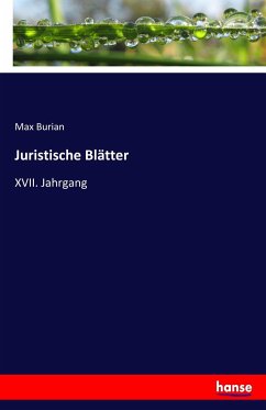 Juristische Blätter - Burian, Max