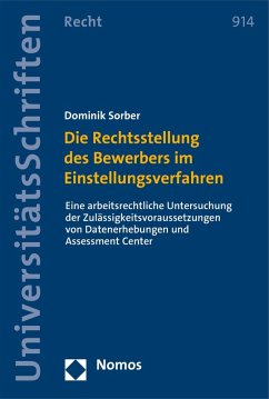 Cover Die Rechtsstellung des Bewerbers im Einstellungsverfahren (eBook, PDF)