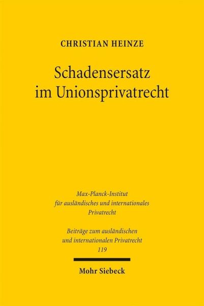 Schadensersatz im Unionsprivatrecht (eBook, PDF)