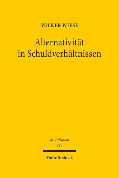 Alternativität in Schuldverhältnissen (eBook, PDF)