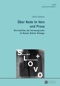 Über Rede in Vers und Prosa - Steltner, Ulrich