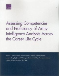 Assessing Competencies and Proficiency of Army Intelligence Analysts Across the Career Life Cycle - Lytell, Maria C; Straus, Susan G; Serena, Chad C