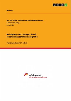 Reinigung von Lysozym durch Ionenaustauschchromatografie (eBook, PDF)