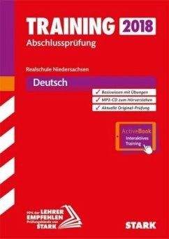 Cover Training Abschlussprüfung 2018 - Realschule Niedersachsen - Deutsch, m. MP3-CD u. Online-Prüfungstraining
