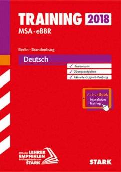 Cover Training Mittlerer Schulabschluss 2018 - Berlin/Brandenburg - Deutsch