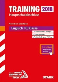 Cover Training Hauptschulabschluss 2018 - Nordrhein-Westfalen - Englisch 10. Klasse, mit MP3-CD und Online-Prüfungstraining