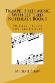 Trumpet Sheet Music With Lettered Noteheads Book 1 (eBook, ePUB)