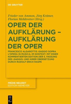 Oper der Aufklärung - Aufklärung der Oper (eBook, PDF)