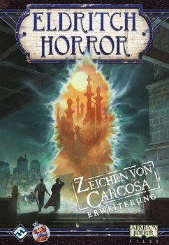 Asmodee FFGD1002 - Eldritch Horror, Zeichen von Carcosa, Strategiespiel, Erweiterung