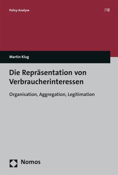 Die Repräsentation von Verbraucherinteressen (eBook, PDF) - Klug, Martin