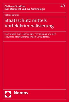 Cover Staatsschutz mittels Vorfeldkriminalisierung (eBook, PDF)