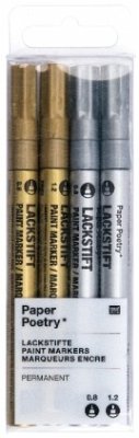Cover Lackmarker Set, Gold/Silber