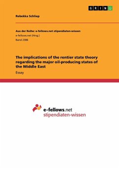 The implications of the rentier state theory regarding the major oil-producing states of the Middle East - Schliep, Rebekka