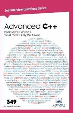 Advanced C++ Interview Questions You'll Most Likely Be Asked (eBook, ePUB) - Vibrant Publishers