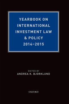 Cover Yearbook on International Investment Law & Policy 2014-2015 (eBook, PDF)