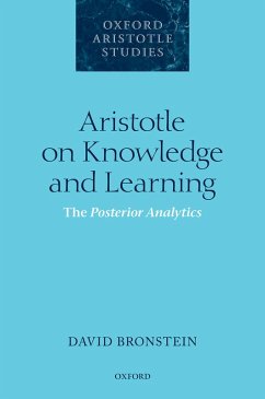 Aristotle on Knowledge and Learning (eBook, PDF) - Bronstein, David