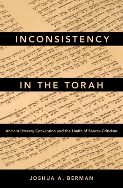 Inconsistency in the Torah (eBook, PDF) - Berman, Joshua A.