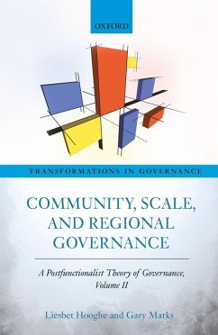 Community, Scale, and Regional Governance (eBook, PDF) - Hooghe, Liesbet; Marks, Gary