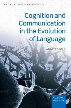 Cognition and Communication in the Evolution of Language (eBook, PDF) - Reboul, Anne