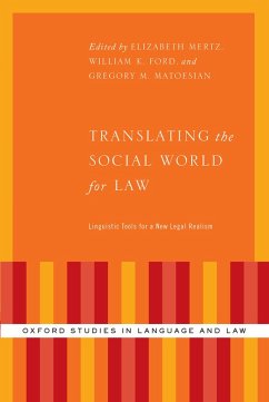 Cover Translating the Social World for Law (eBook, PDF)