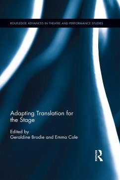 Cover Adapting Translation for the Stage (eBook, PDF)