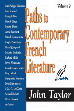 Paths to Contemporary French Literature (eBook, PDF) - Taylor, John