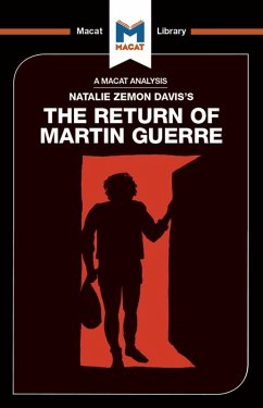 An Analysis of Natalie Zemon Davis's The Return of Martin Guerre (eBook, PDF) - Tendler, Joseph