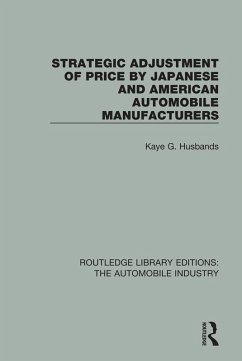 Cover Strategic Adjustment of Price by Japanese and American Automobile Manufacturers (eBook, ePUB)